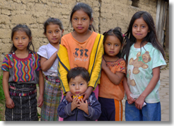 Children in Chichicastenago Children in Chichicastenago